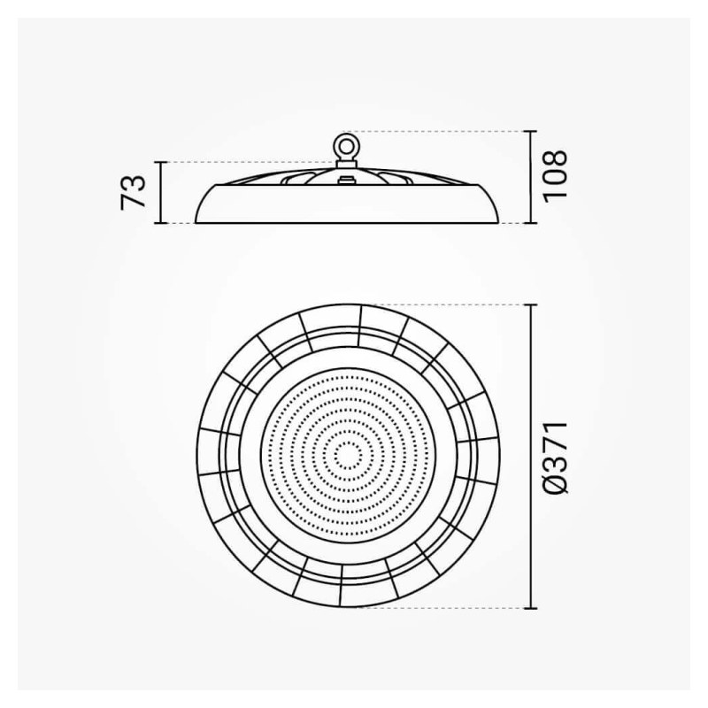 300W LED Hallenleuchte 6000K Kaltweiß IP65