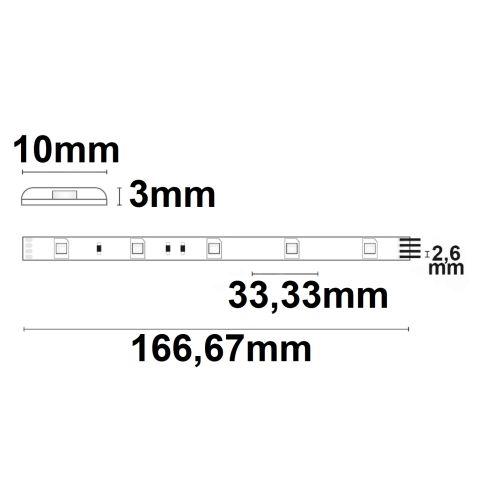 ISOLED 111913 5m LED RGB Streifen Strip, 24V, 7W/m, IP66
