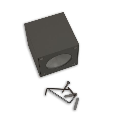 ISOLED 112190 LED Wandleuchte Up&Down 2x3W CREE, IP54, anthrazit, warmweiß