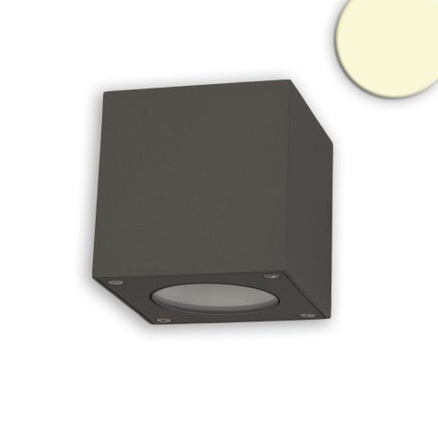 ISOLED 112190 LED Wandleuchte Up&Down 2x3W CREE, IP54, anthrazit, warmweiß