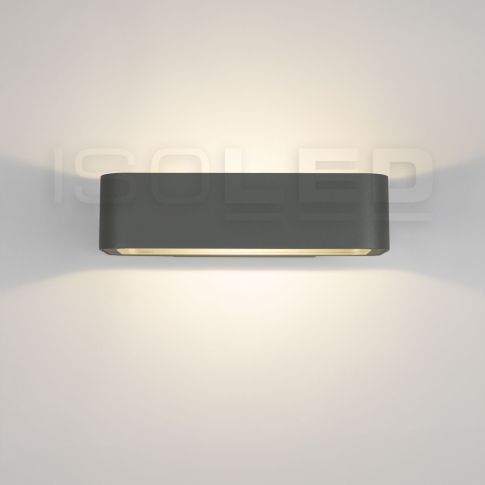 ISOLED 112194 LED Wandleuchte Up&Down 7W CREE, IP54, anthrazit, warmweiß