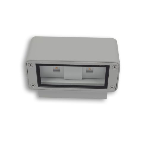 ISOLED 112196 LED Wandleuchte Up&Down 12W CREE, IP54, silber, warmweiß