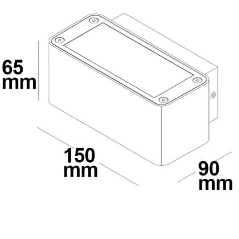 ISOLED 112196 LED Wandleuchte Up&Down 12W CREE, IP54, silber, warmweiß