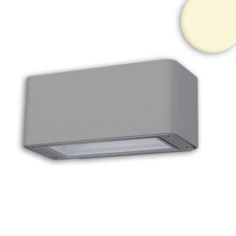 ISOLED 112196 LED Wandleuchte Up&Down 12W CREE, IP54, silber, warmweiß