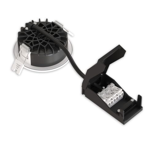 ISOLED 117544 LED Einbaustrahler Vario-68, 6W, 60°, 2700|3000|4000|6000K, IP65, CRI90, nickel gebürstet