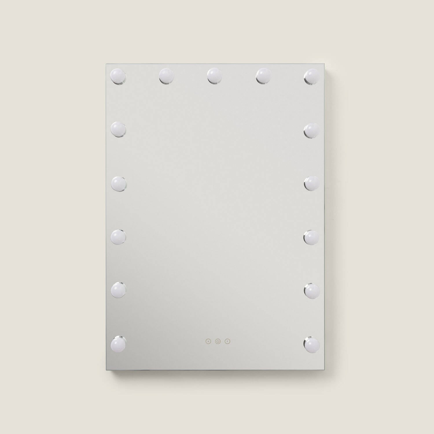 LED Badspiegel 70x50 cm „Essauira“ mit Beleuchtung & Touch – CCT IP44 – Detailansicht