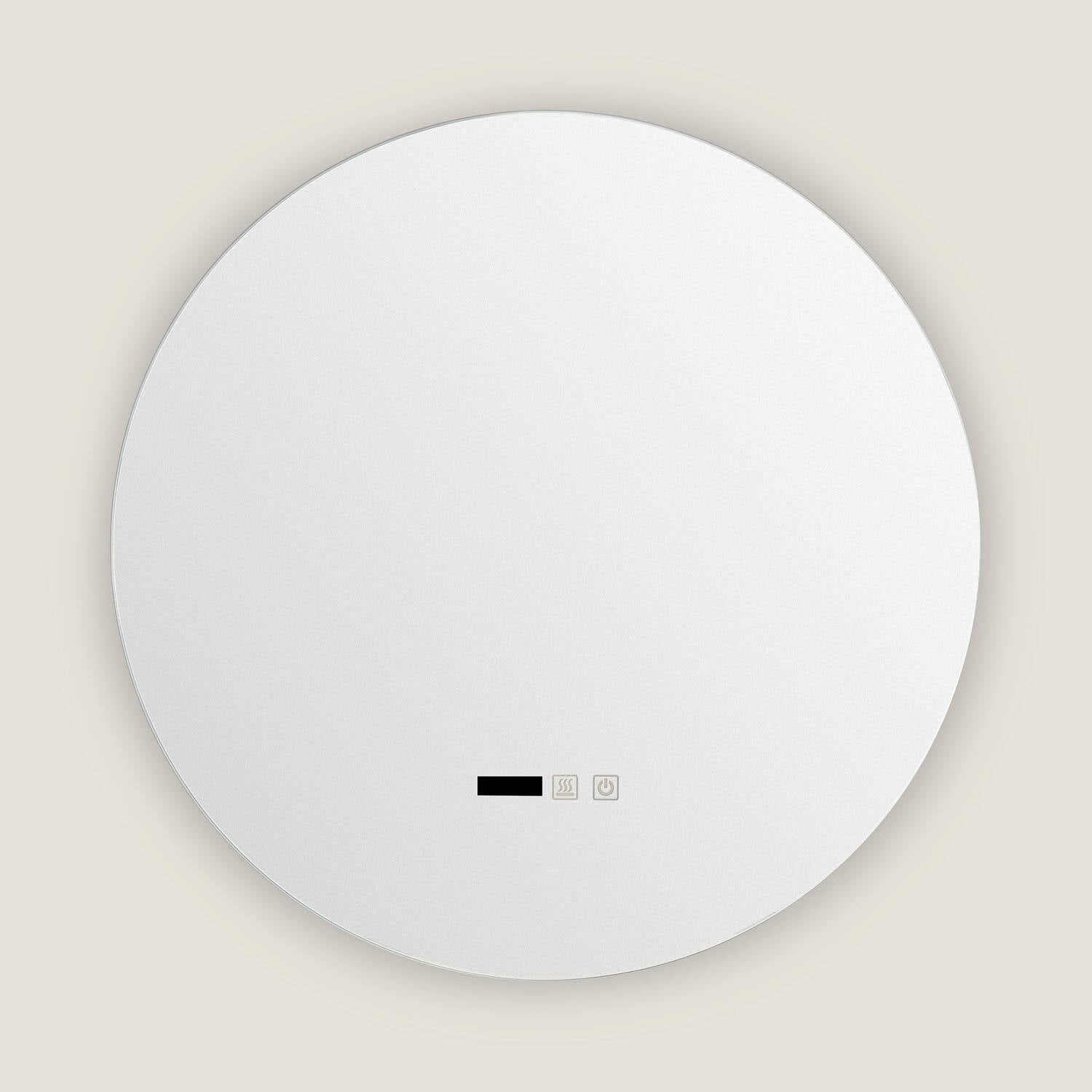 LED Badspiegel rund Ø60 cm „Big Volpe“ mit Beleuchtung, Antibeschlag & Touch – CCT IP44 – Detailansicht