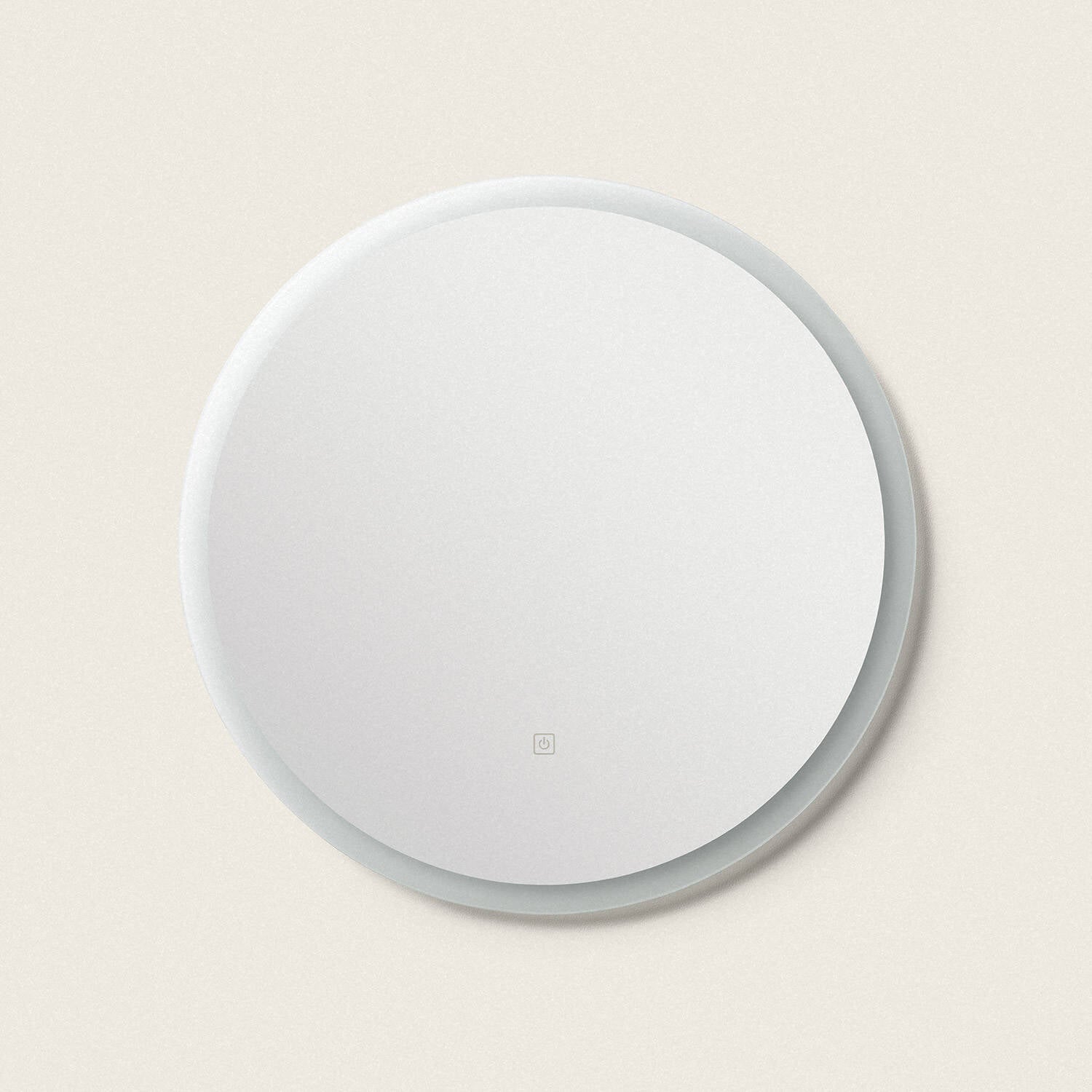 LED Badspiegel rund Ø60 cm „Shala“ mit Beleuchtung, Antibeschlag & Touch – IP44 – Detailansicht