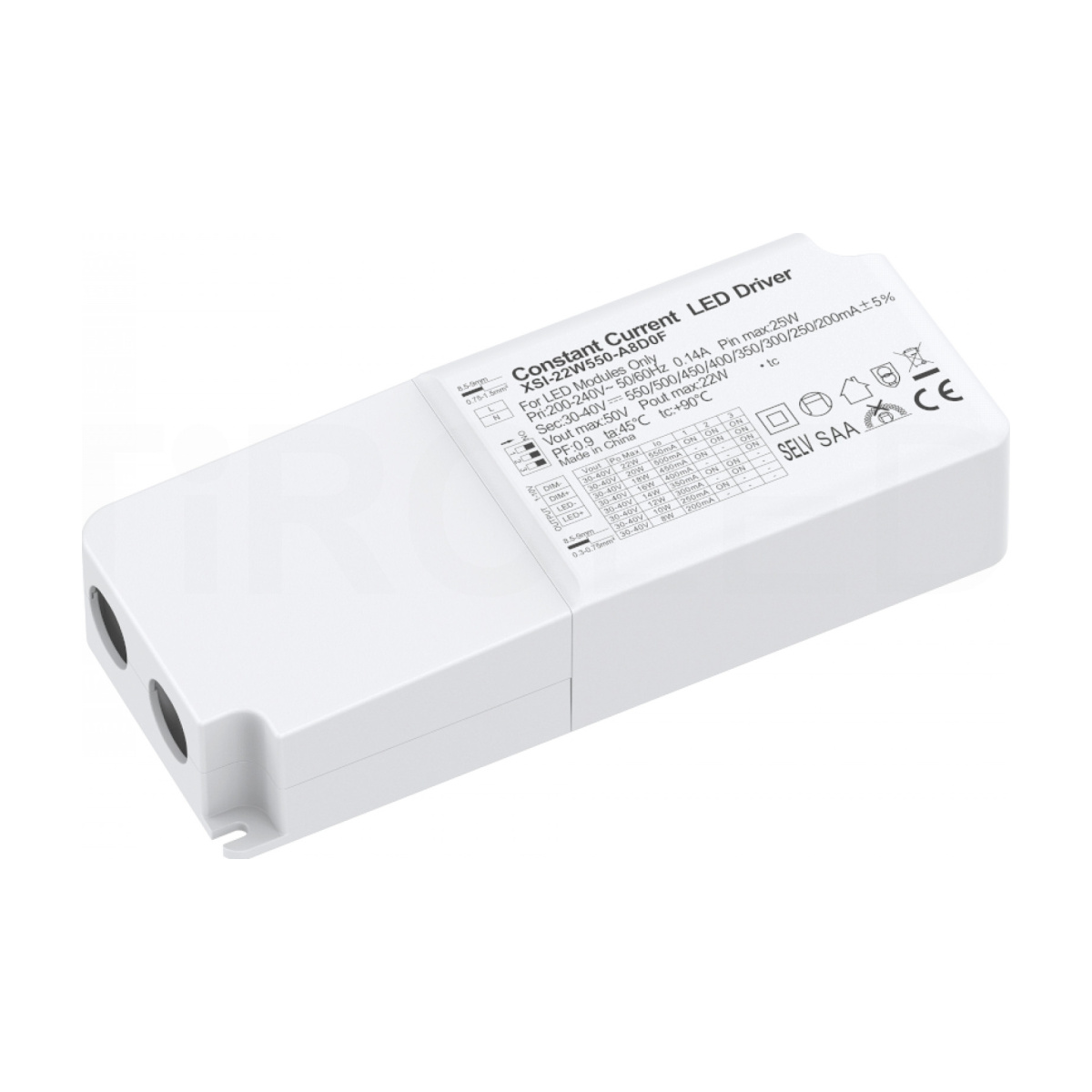LED-Treiber DALI-DT6 Push & 0-10V dimmbar für Rondo 4 Rundpanele & Downlights